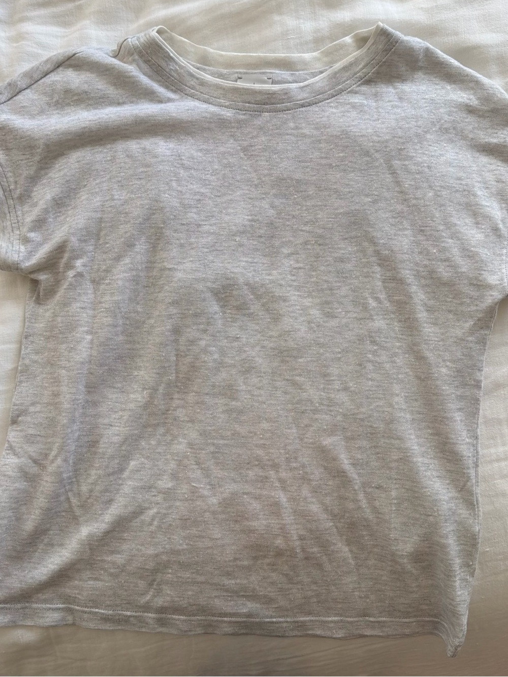 Eleventy Light Heather Gray Short Sleeve Tee